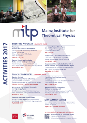  Mainz Institute for Theoretical Physics (MITP) 2017 events webpage